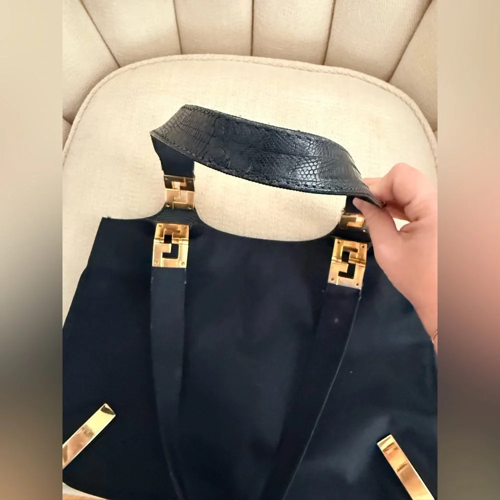 Fendi Vintage Lizard-Trimmed Shoulder Bag - Picture 8 of 13